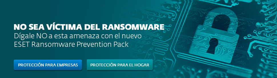 ESET lo protege contra los ataques de ransomware