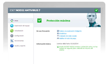 ESET NOD32 Antivirus. Proteja su PC e información con la reconocida solución de ESET.