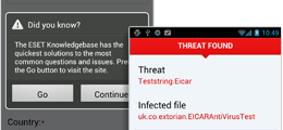 Captura de pantalla de ESET Endpoint Security para Android