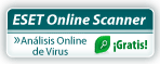 ESET Online Scanner - Antivirus en línea gratis con la tecnología de ESET NOD32