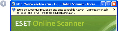 ESET Online Scanner help slide 1